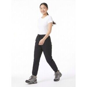 Merrell Womens Lined Jogger Pants Large Black Outdoor Fleece Comfort Fit Hiking